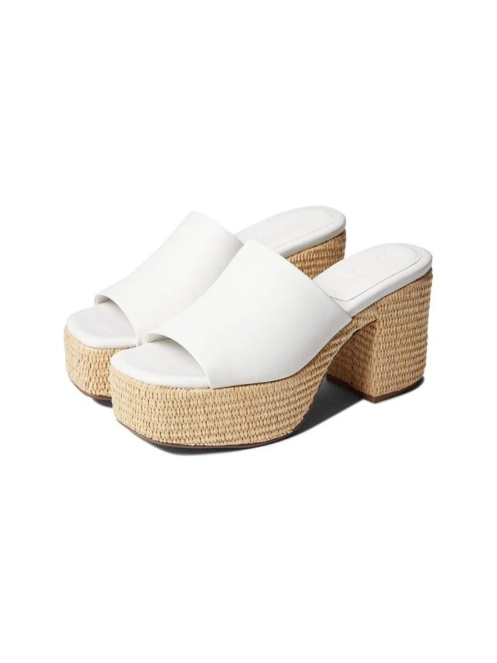 Faryl by Farylrobin Women's 11 Soring Sandals White Leather Espadrille 60% Off
